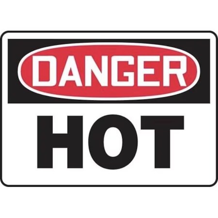 Accuform OSHA DANGER SAFETY SIGN HOT 10 X FRMCPG020VA FRMCPG020VA